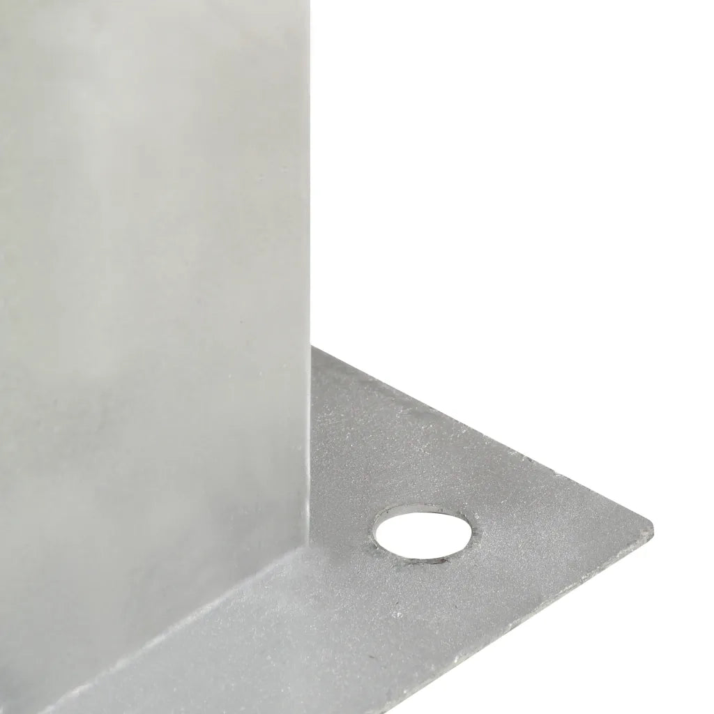 Ancoraggi Pali 4 pz in Metallo Zincato 121 mm 145451