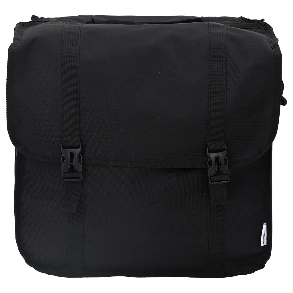 Borsa da pannier doppia per biciclette 48 L Nera