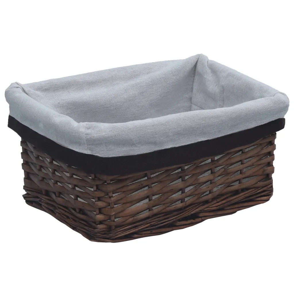 Set Cestini Impilabili 3 pz Marroni in Salice CFW5415704