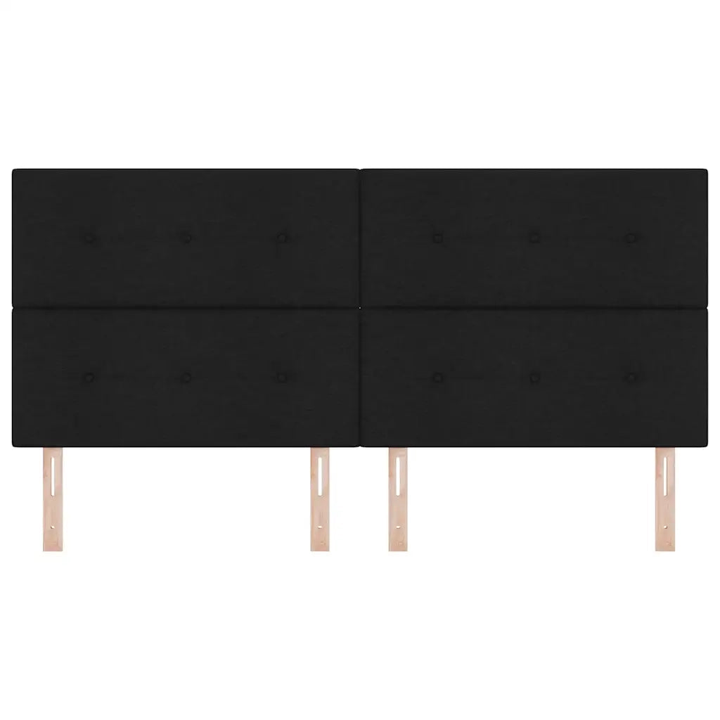 Testiera LED con strisce LED con testiera Nero 200 cm Tessuto 3338464