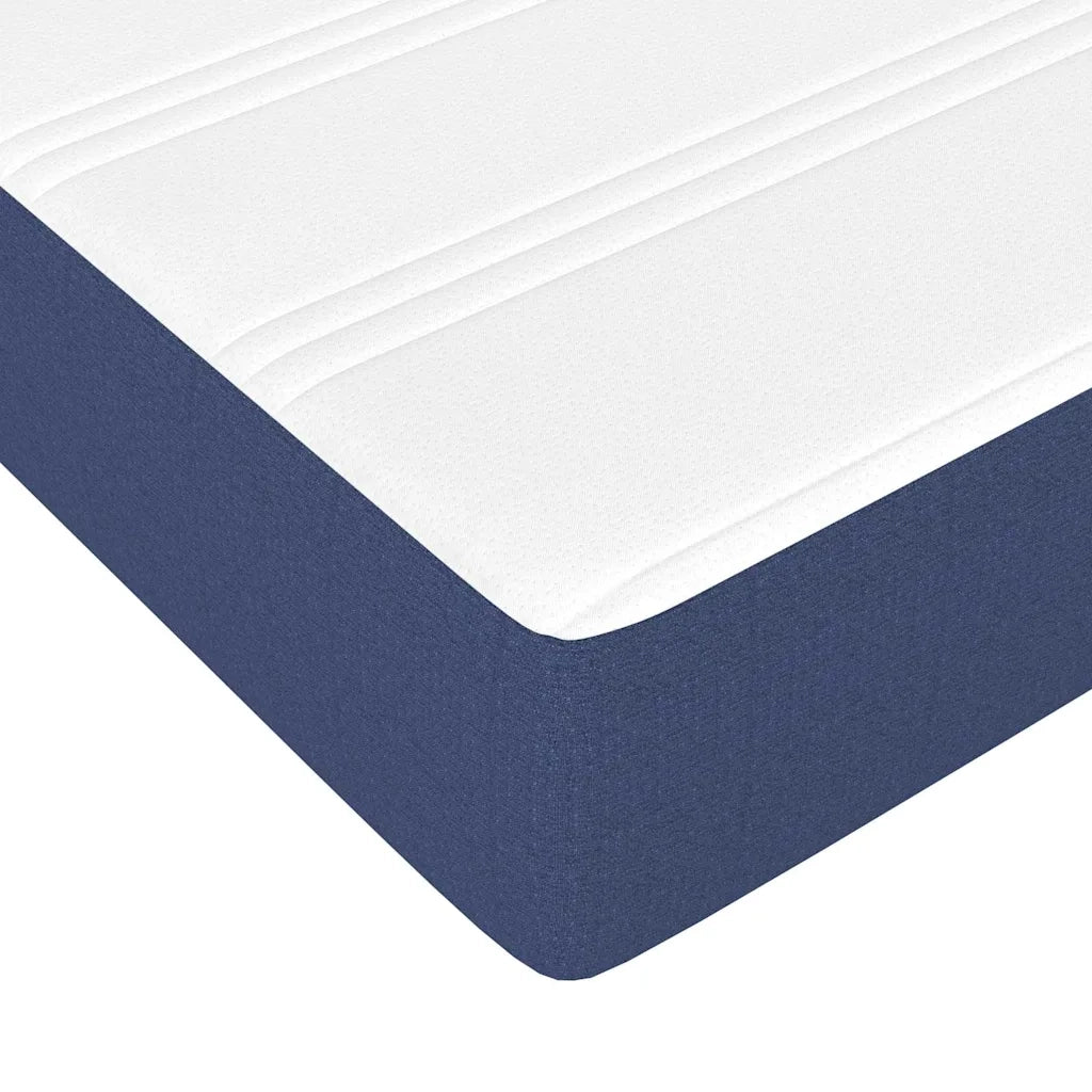 Materasso a Molle Insacchettate Rigidità Media Blu 120x190x20 cm in Tessuto 4007147