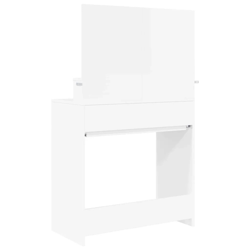 Tavoli da Trucco per Camera da Letto con cassetto Bianco Lucido