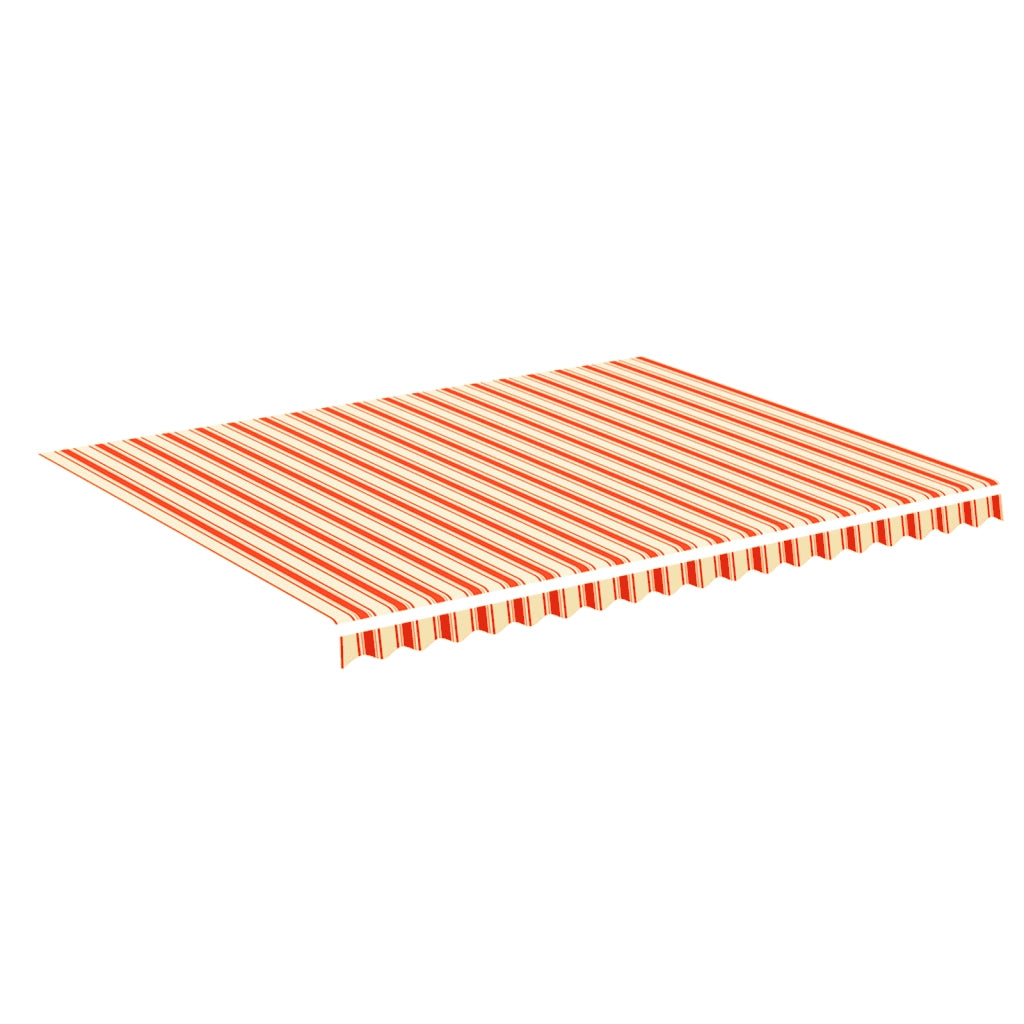 Tessuto di Ricambio per Tenda da Sole Giallo e Arancio 4,5x3,5m 312020