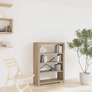 Libreria a 4 Ripiani 80x30x110 cm in Legno Massello di Acacia 345085