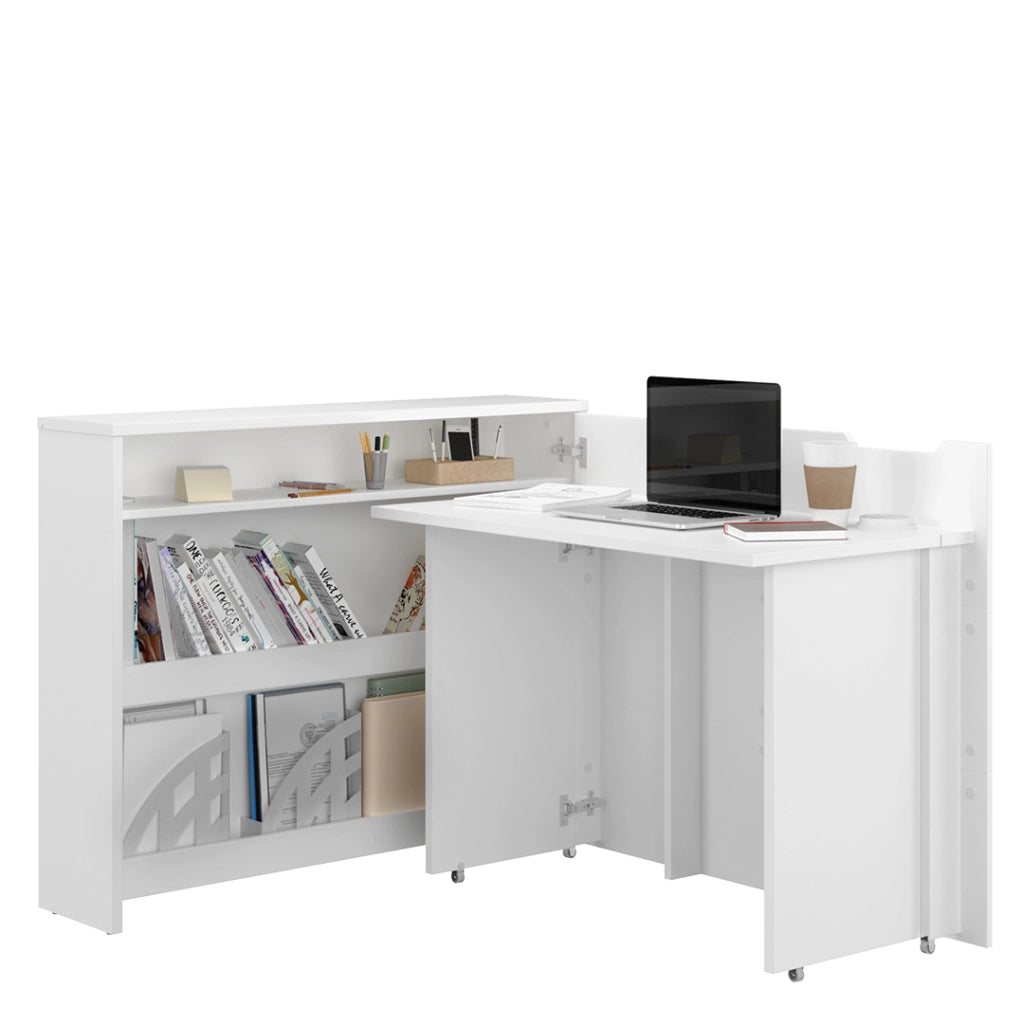 SCRIVANIA WORK CONCEPT CW 01P BIANCO LUCIDO DESTRO