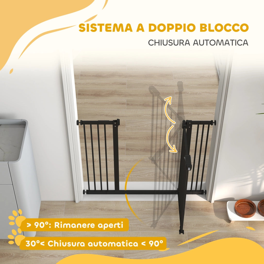 Cancellino per Cani Regolabile ¨C zephmum ¨C Nero, 100 cm