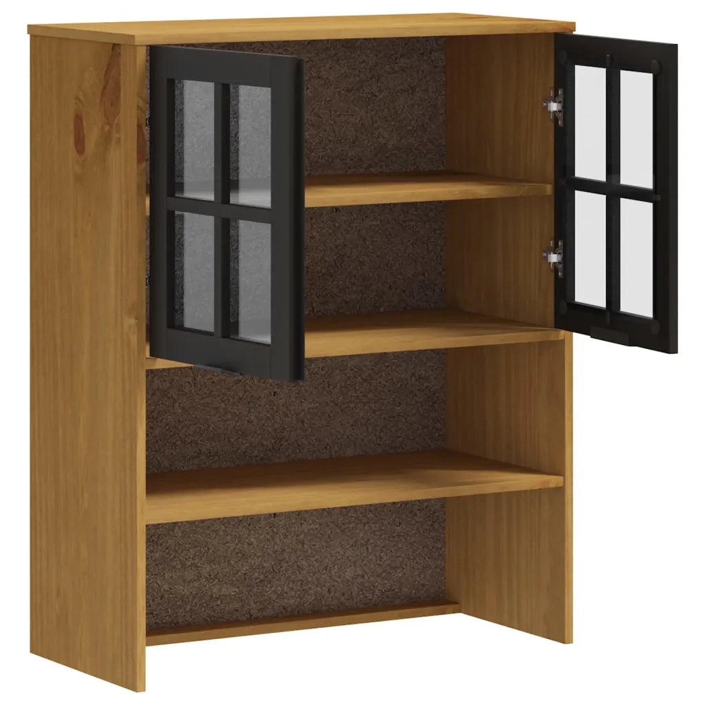 Scaffale per Credenza Anta in Vetro FLAM Legno Massello di Pino 357825