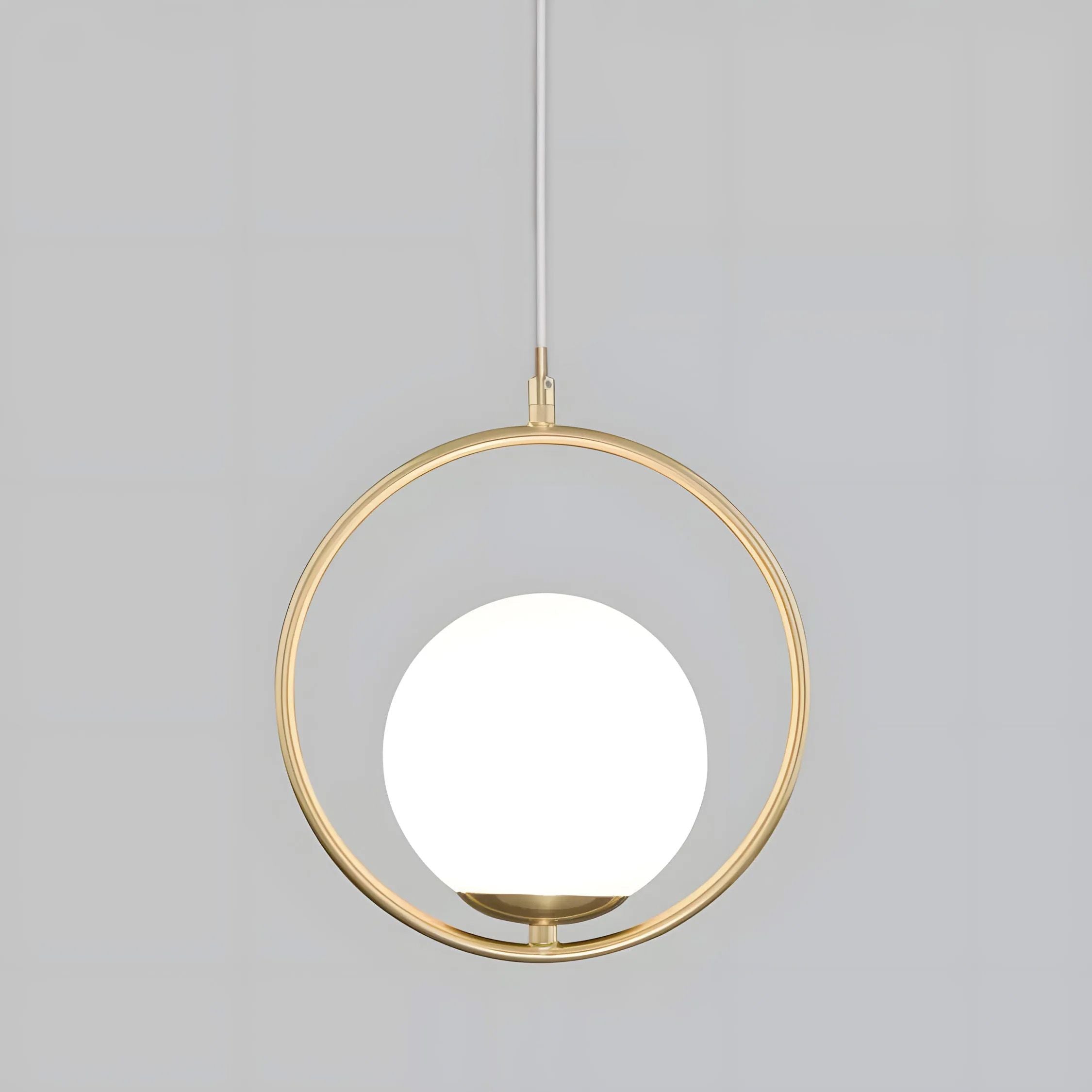 Lampada Da Soffitto Pensile Di Vetro Palla Oro Bianco Oro G109-1w Gold