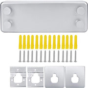 Linea di installazione perimetrale in alluminio, 4 m, pesante, con piastra in plastica e acciaio inossidabile per interni, hotel, casa, balcone, bagno.