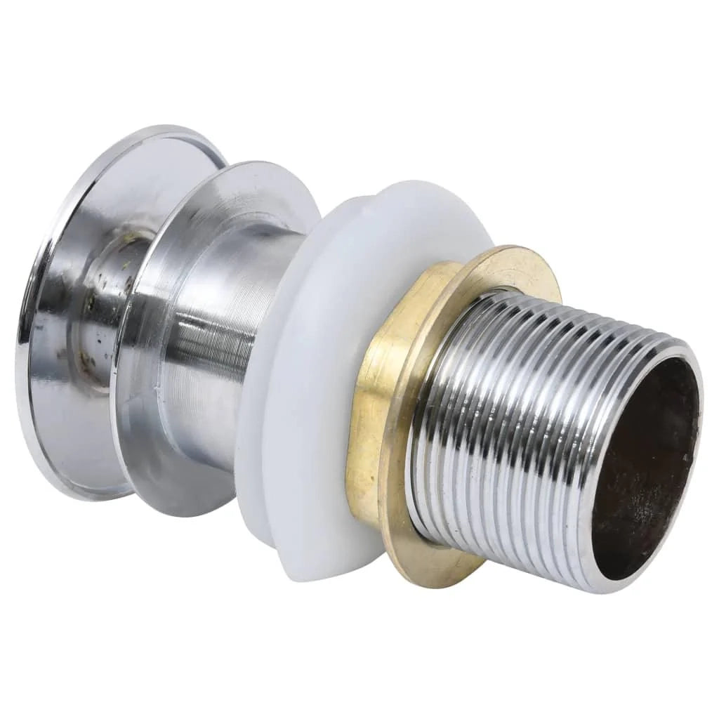Piletta a pulsante argento senza troppo pieno 6,4 x 6,4 x 9,1 cm 02_0003487