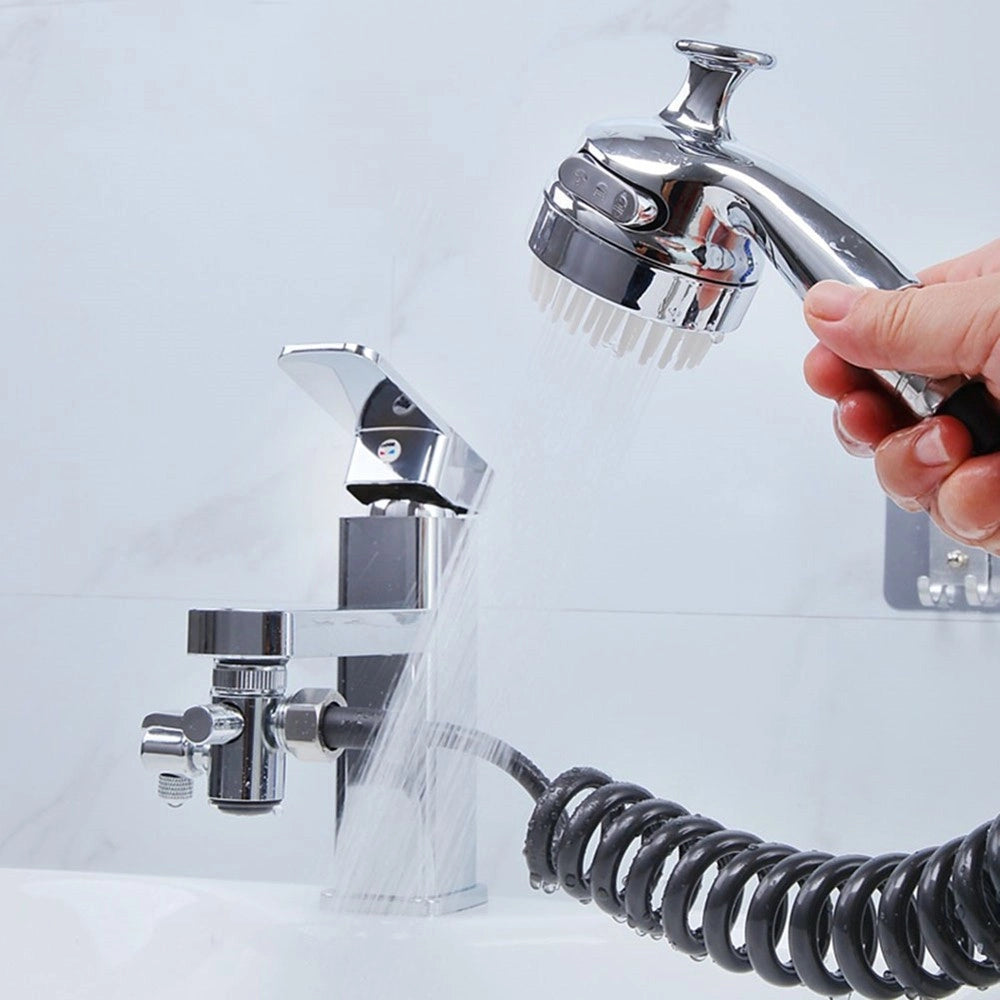 Trade Shop - Doccetta Regolabile Piccolo A Mano Soffione Doccia Bagno Rubinetto Massaggio 87492 -