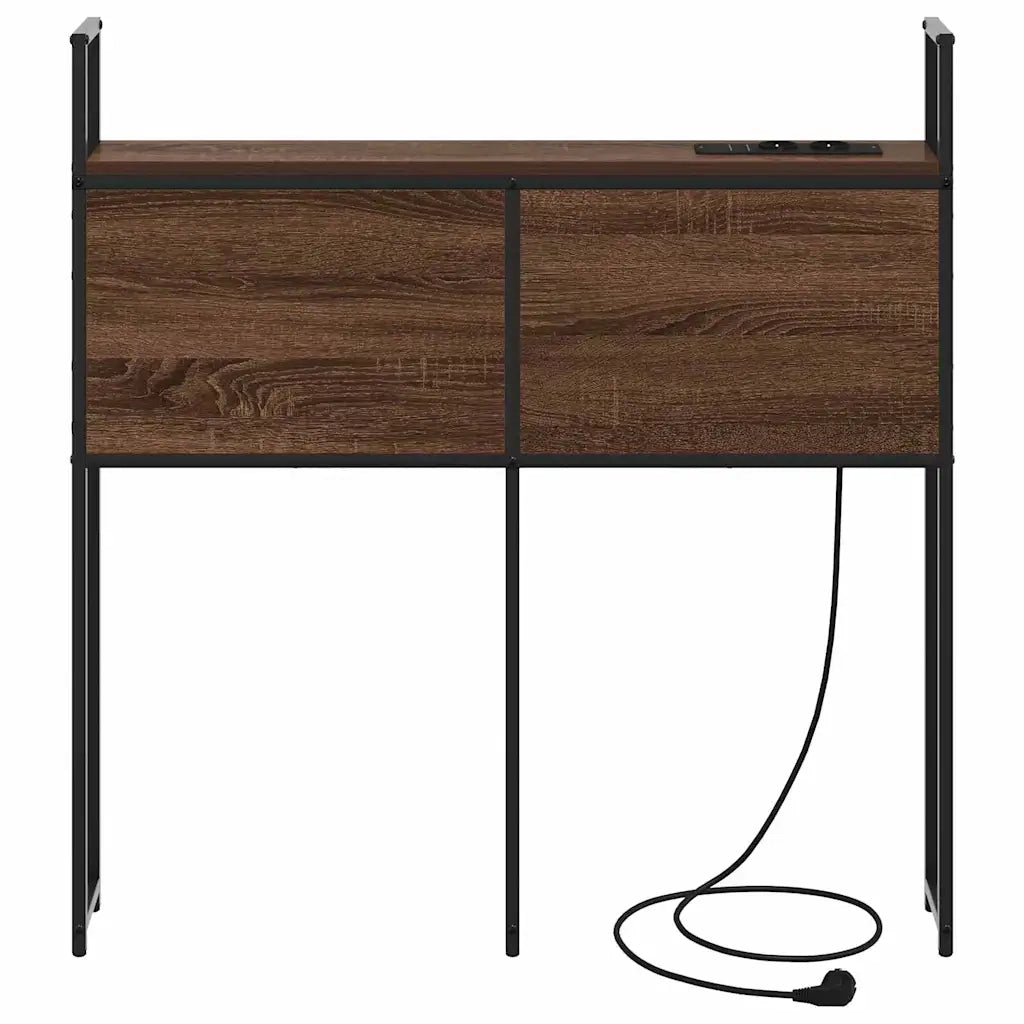 vidaXL Testata contenitore Rovere marrone 75 cm Legno multistrato