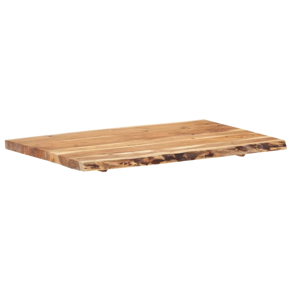 Piano del Tavolo | Superficie Tavolo | Piano Scrivania in Legno Massello di Acacia 100x(50-60)x3,8 cm