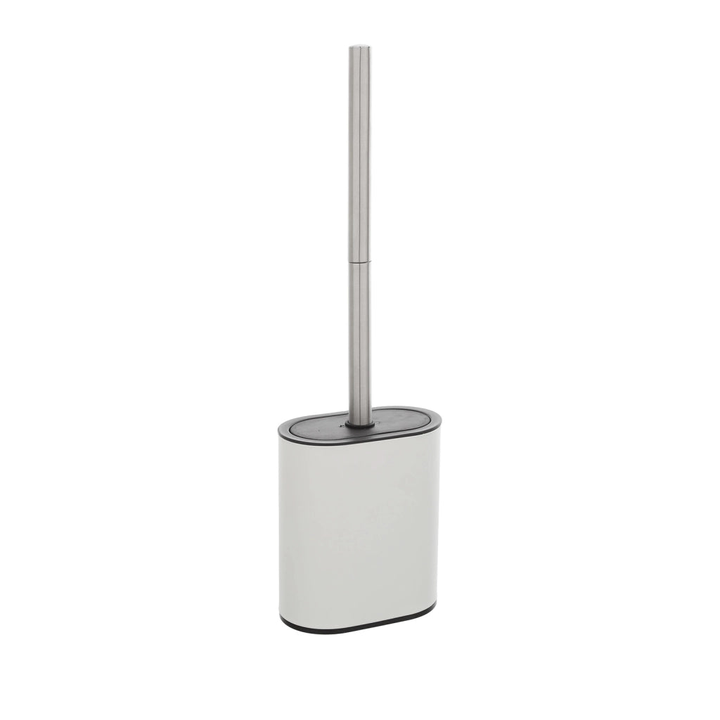 PORTASCOPINO CUPIDO 12X7XH41CM BIANCO/ACCIAIO
