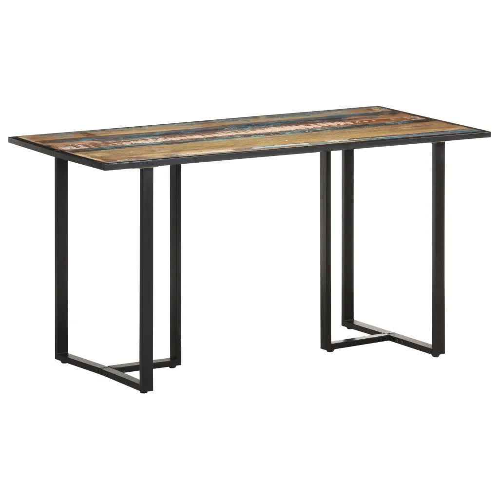 Tavolo da Pranzo 140 cm in Legno Massello di Recupero 320692