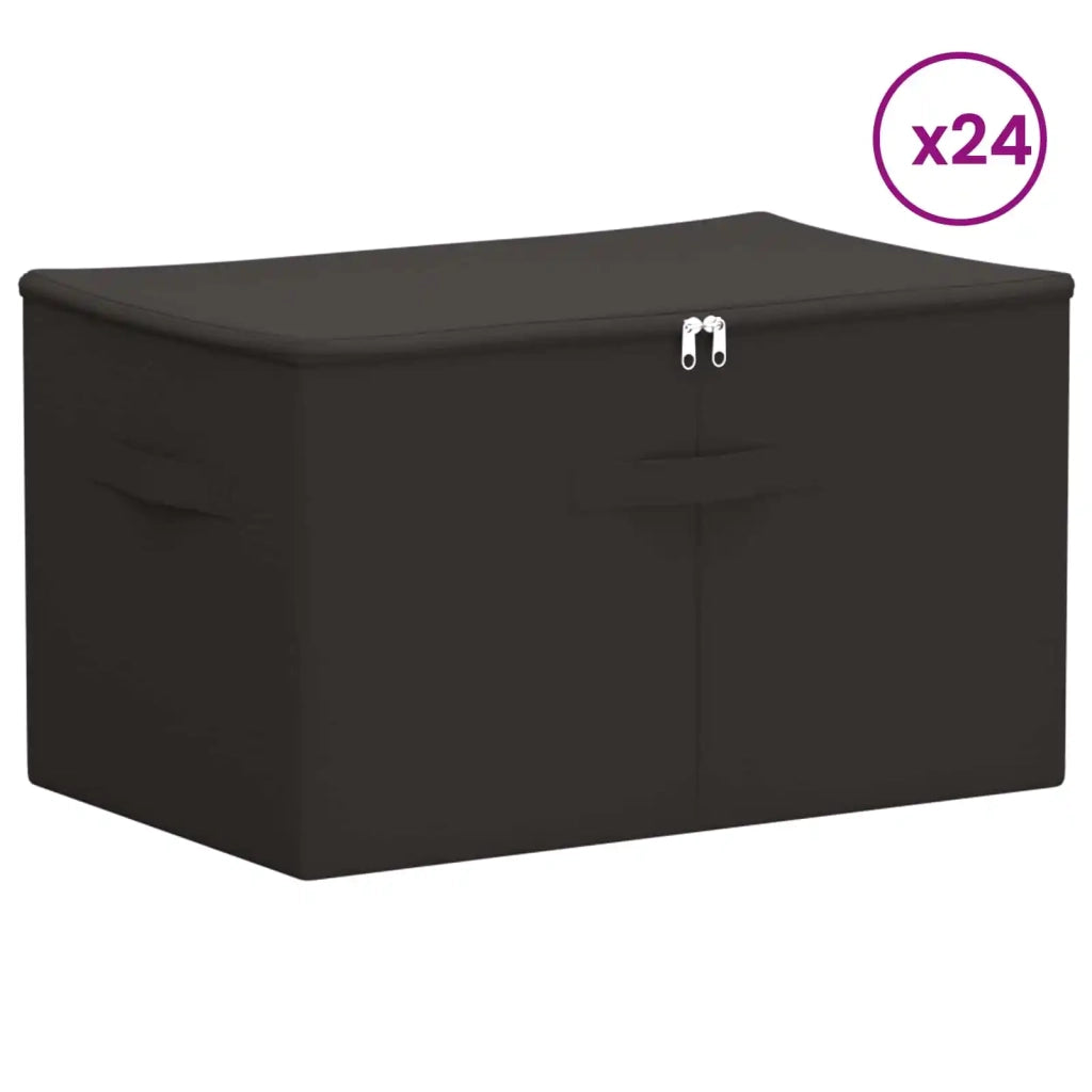 Scatola di Stoccaggio 24 pz Tessuto non tessuto 60 x 43 x 35 cm 42024589