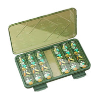 Organizzatore di pastiglie, Dispensatore portatile di supplementi per tablet, 9.06x5.12x1.18 pollici Caso compatto per pastiglie per uso domestico, viaggio e stoccaggio di medicazioni quotidiane