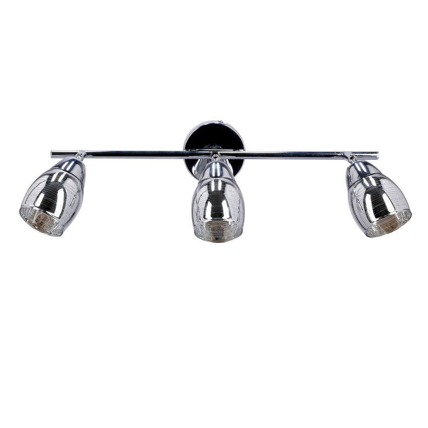 Plafoniera Candellux Milton 3 luci E14 cromo vetro