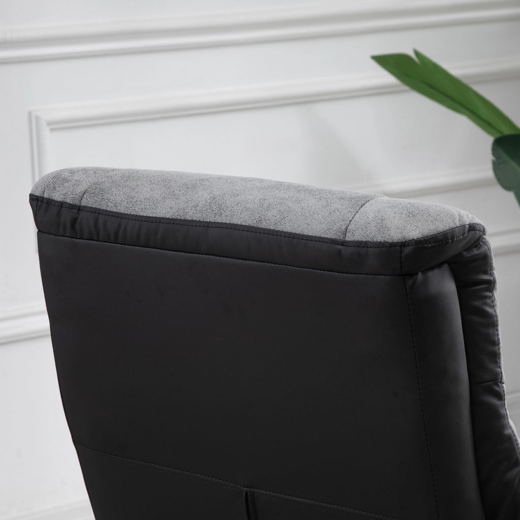 POLTRONA girevole reclinabile 78x82,5x109 cm grigio