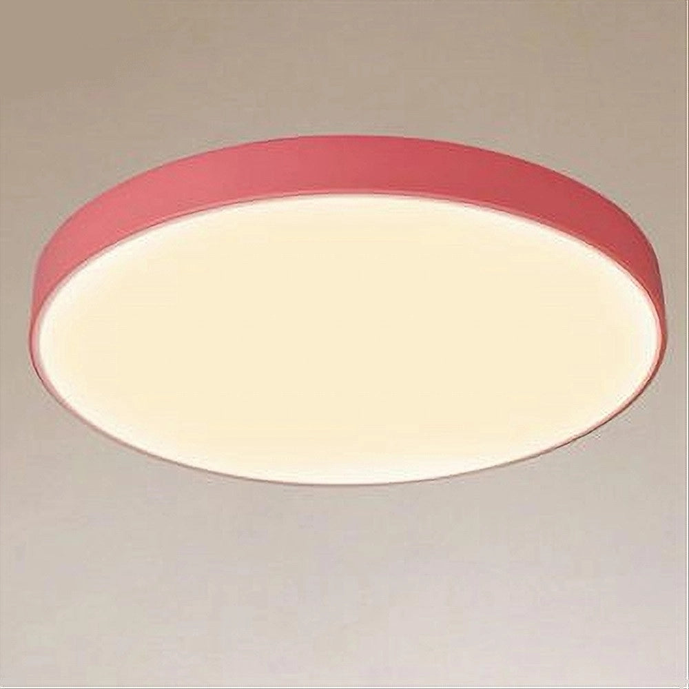 Trade Shop - Plafoniera Led 70 W Rotonda Lampada Soffitto Rosa Lampadario Luce Naturale 02621 -