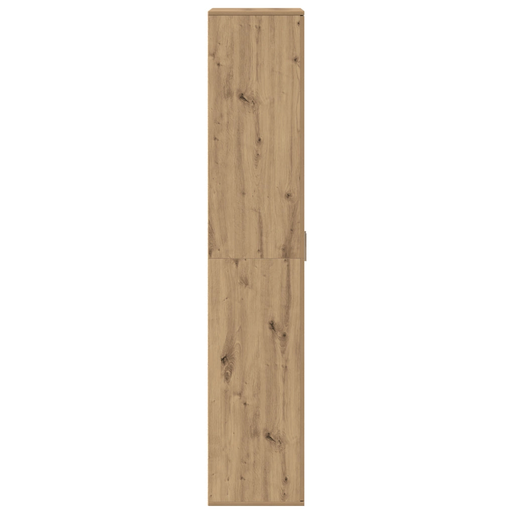 Highboard Rovere Lavorato a Mano 70x35x180 cm Legno Ingenerizzato