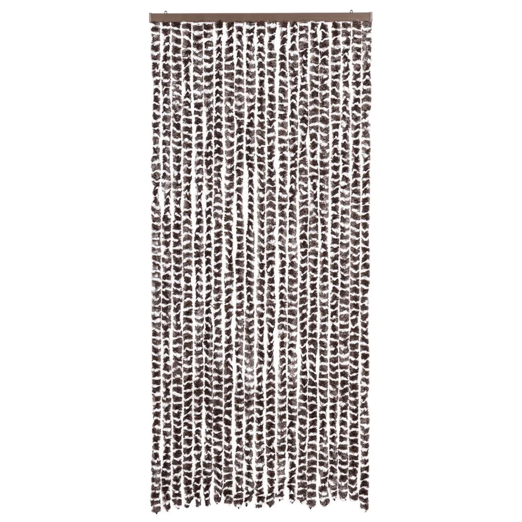 Zanzariera Marrone e Bianca 90x220 cm Ciniglia CFW7128823