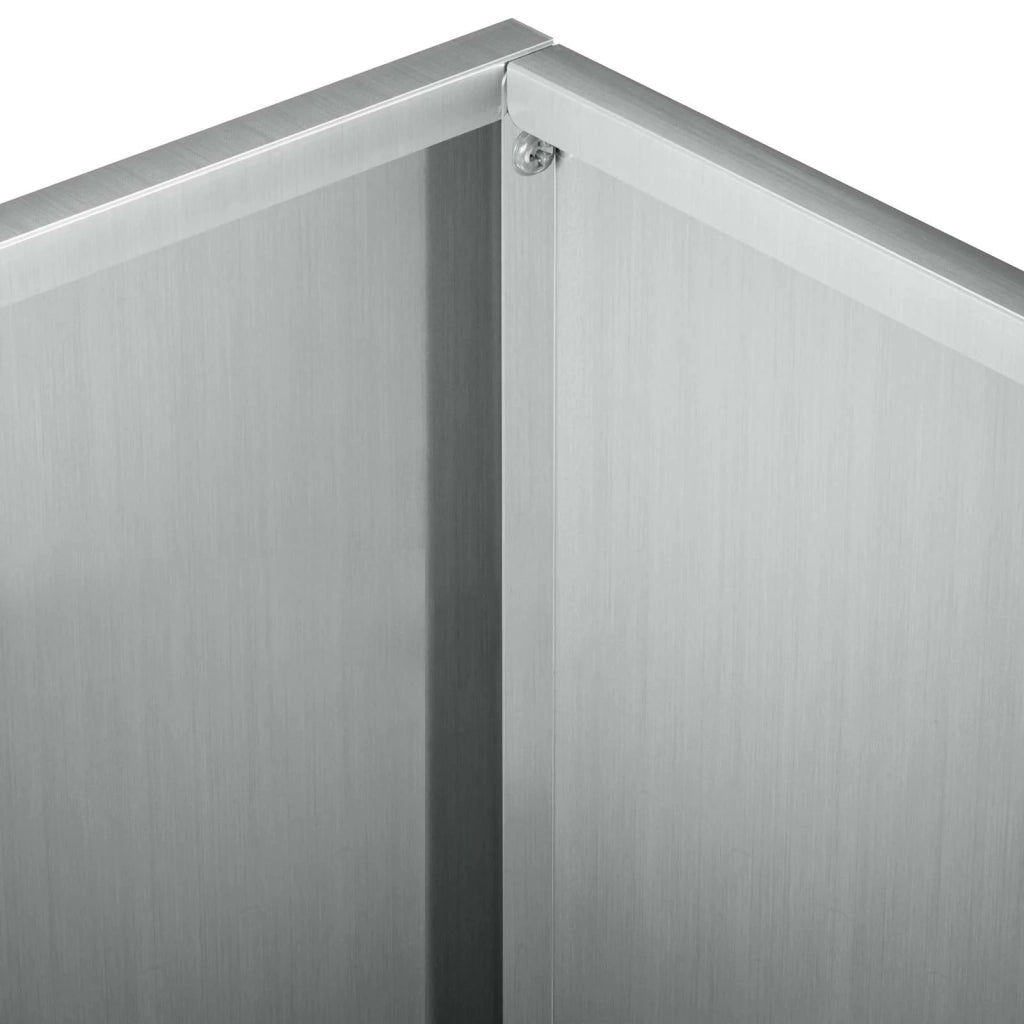 Vaso da giardino 2 pz Argento 40 x 40 x 30 cm Acciaio zincato 8005047