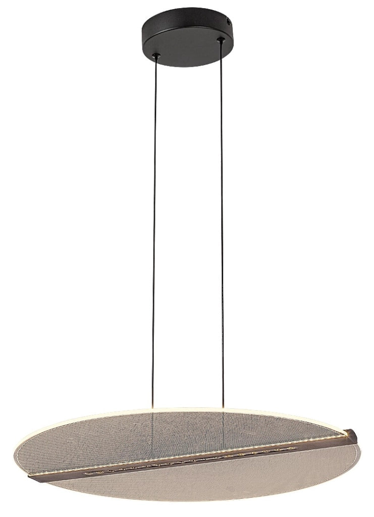 Lampada sospesa LED 2 luci Norael nera Rabalux