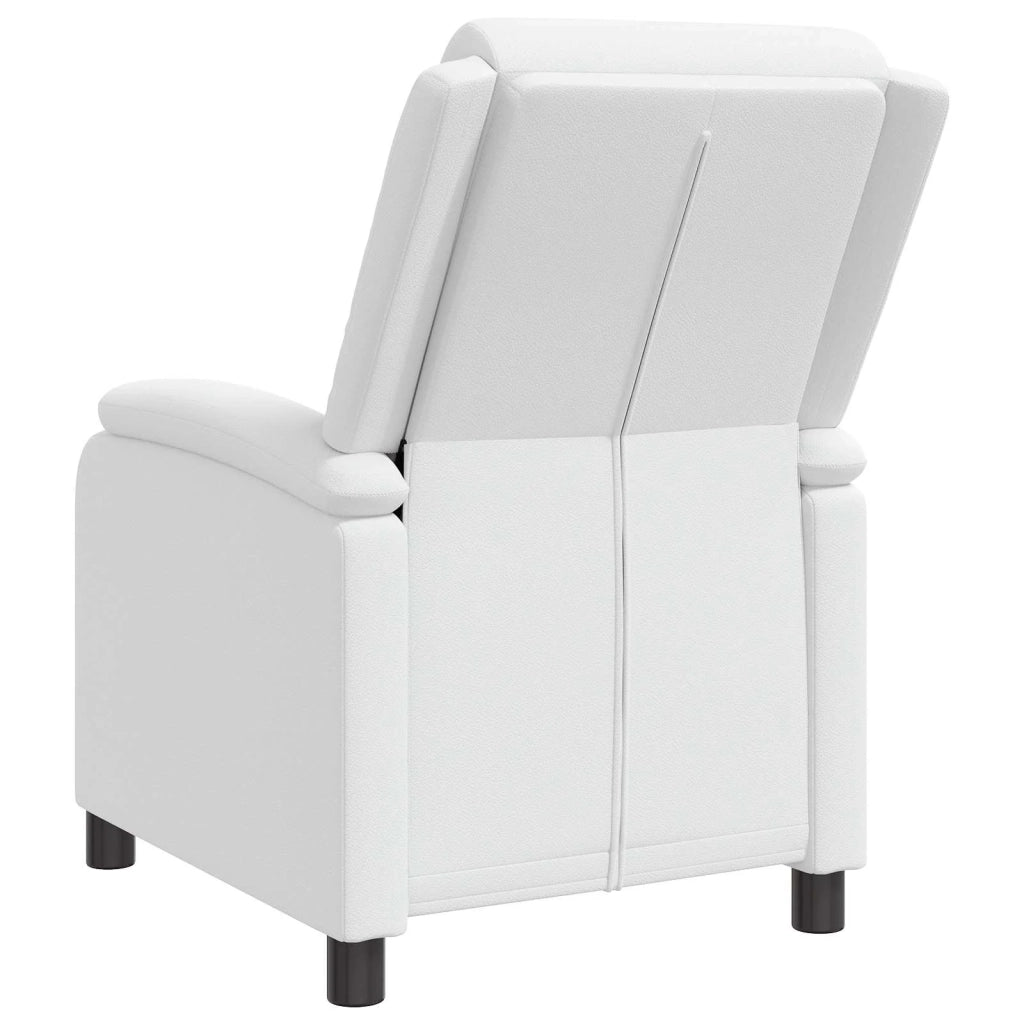 Divano Sedia-Poltrona reclinabile Bianco Similpelle 600880