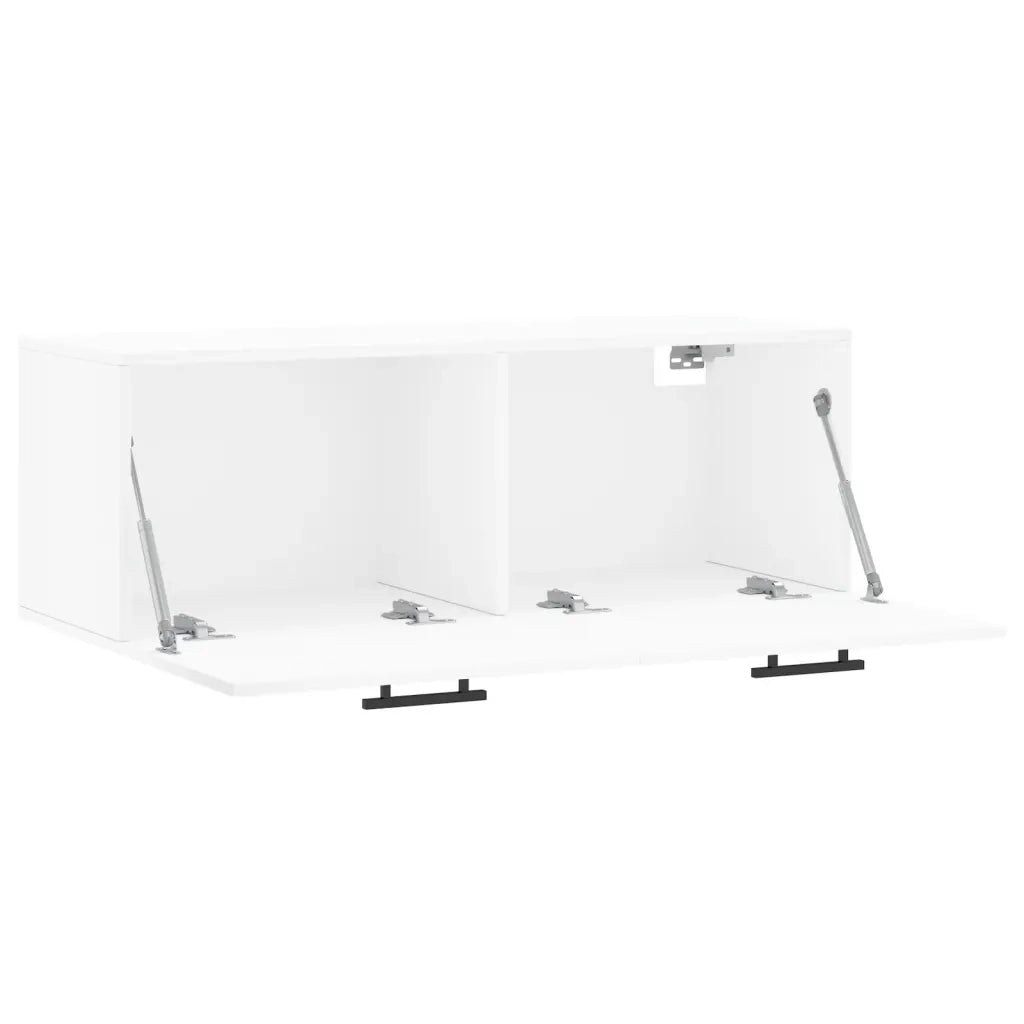 Armadietto a Muro | Mobile a Parete Bianco 100x36,5x35 cm in Legno Multistrato