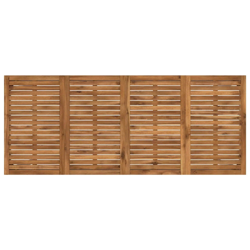 Tavolo Bar da Giardino Naturale e Bianco 196 x 80,5 x 105 cm 901359