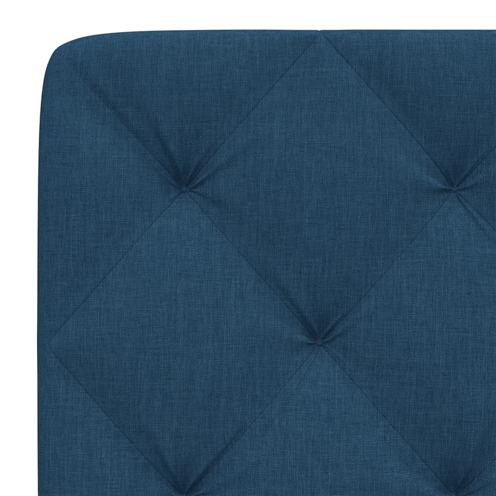 vidaXL Cuscino Testiera Blu 80 cm in Tessuto