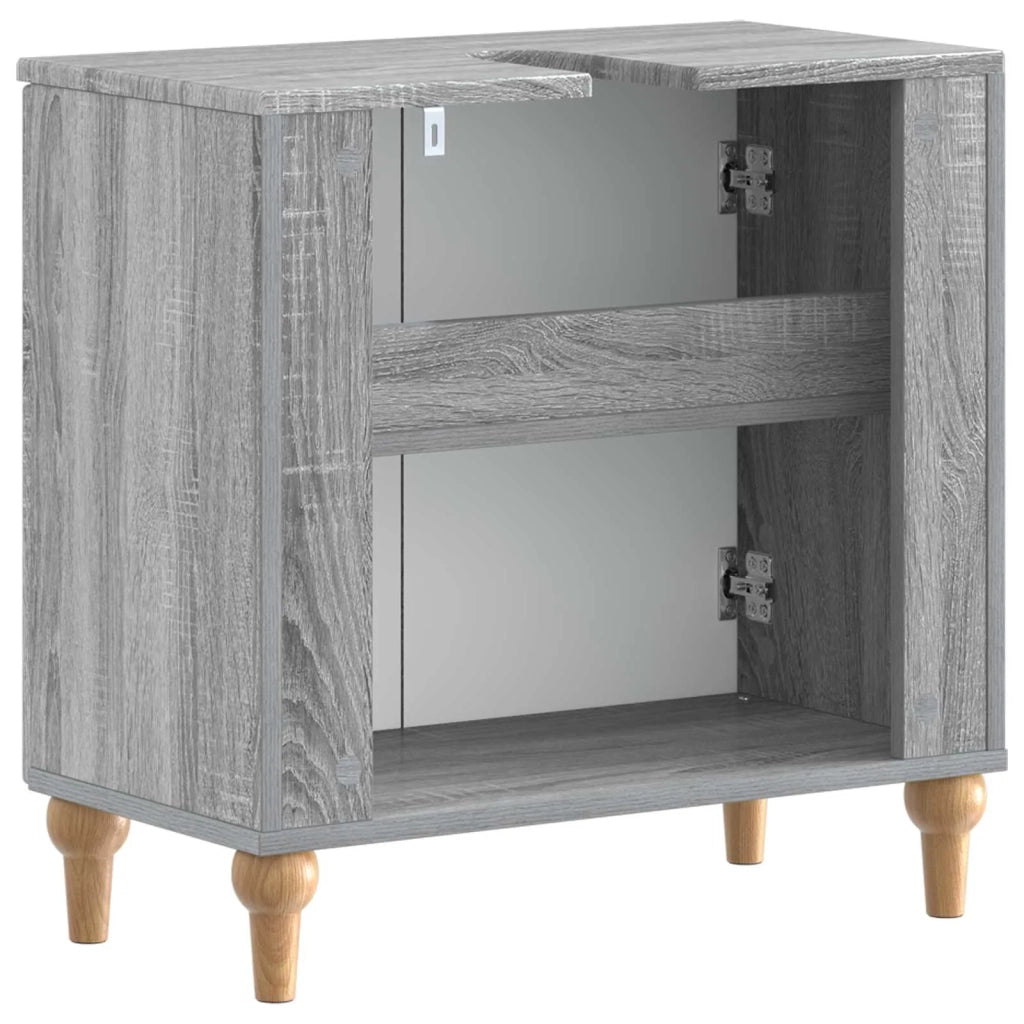 Armadio per Lavabo da Bagno ALKMAAR Sonoma grigio 896131