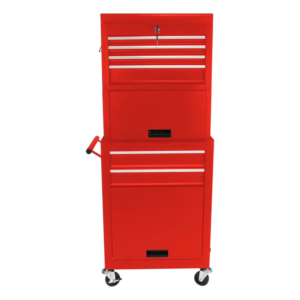 Cassettiera Portautensili su Ruote 2 in 1 ¨C MINIMAL ¨C Rossa, 6 Cassetti