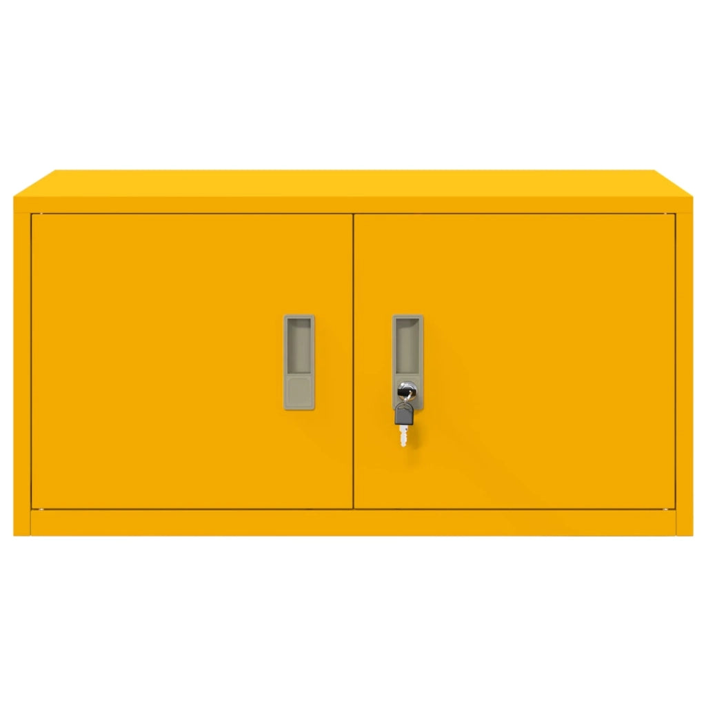 Armadio Giallo senape 80 x 40 x 40 cm Acciaio 891673