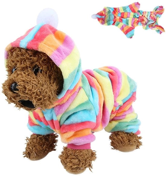 Abbigliamento per Cani Impermeabile - Abbigliamento per Cani Piccoli - Giacche per Cani Calde - Abbigliamento per Cani Soffice - Abito di Flanella per Animali da Compagnia - Aspetto Stilizzato - Abbigliamento per Animali da Compagnia