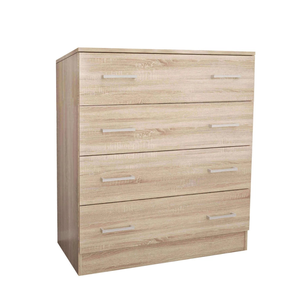 Cassettiera con 5 cassetti in Legno Composito cm 80x45x111 - VANCE