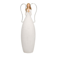 Angelo resina bianco con led cm 10x7xh30