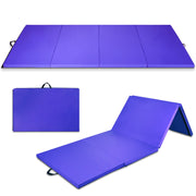 Tappetino da ginnastica pieghevoli 300x116x5cm con ganci e maniglia, Tappetino da ginnastica per arti marziali Porpora