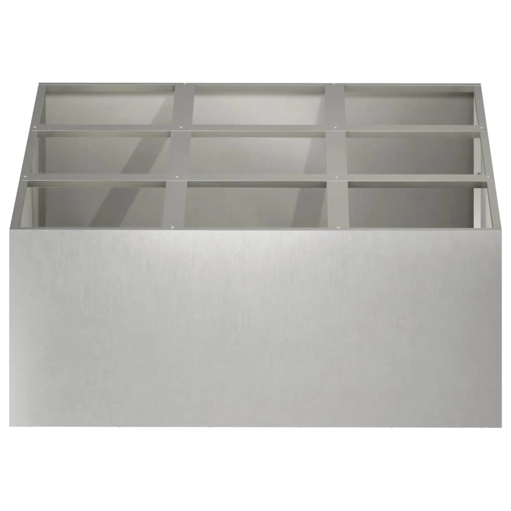 Vaso da giardino Argento 100 x 100 x 20 cm Acciaio Inox 8005740