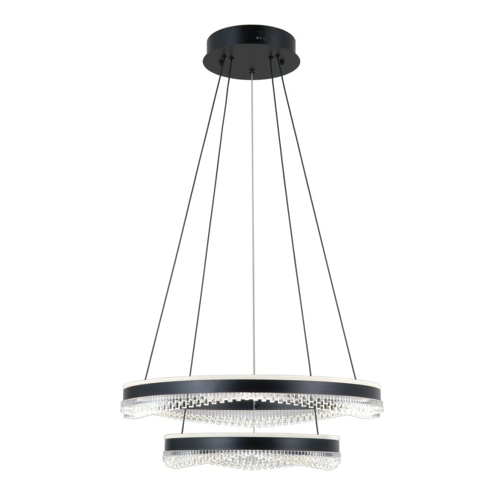 Lampada sospesa LED Morte Italux nera 70W