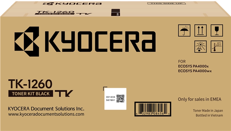 KYOCERA TK-1260 cartuccia toner 1 pz Originale Nero
