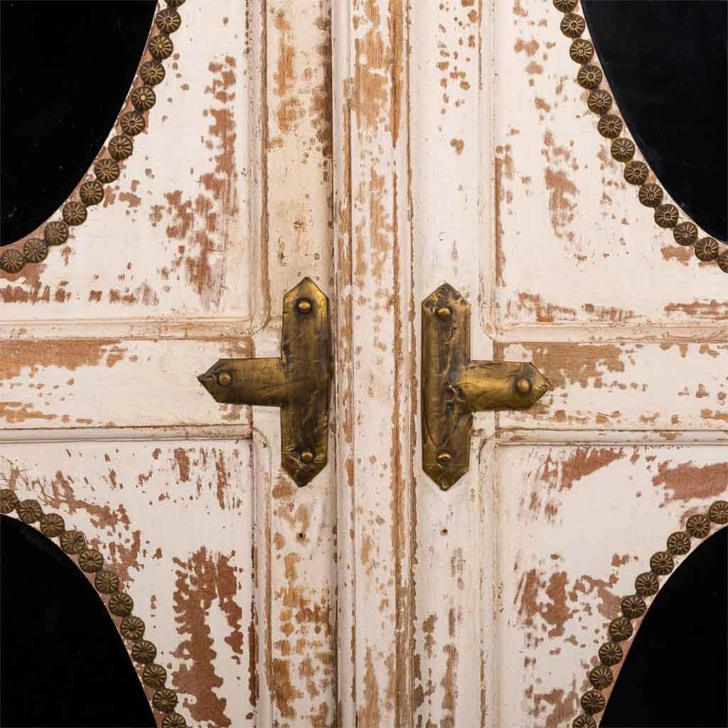 Vetrina in legno marrone 91x40x183h