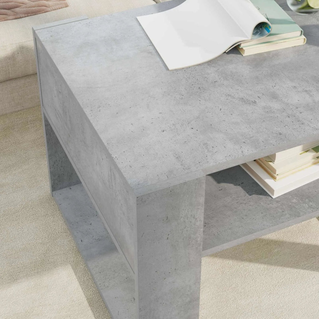 Tavolino da salotto Grigio cemento 66 x 53 x 45 cm 8000103
