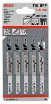 2608634235 - Set 5 lame per seghetto alternativo T 101 BRF Clean for Hard Wood