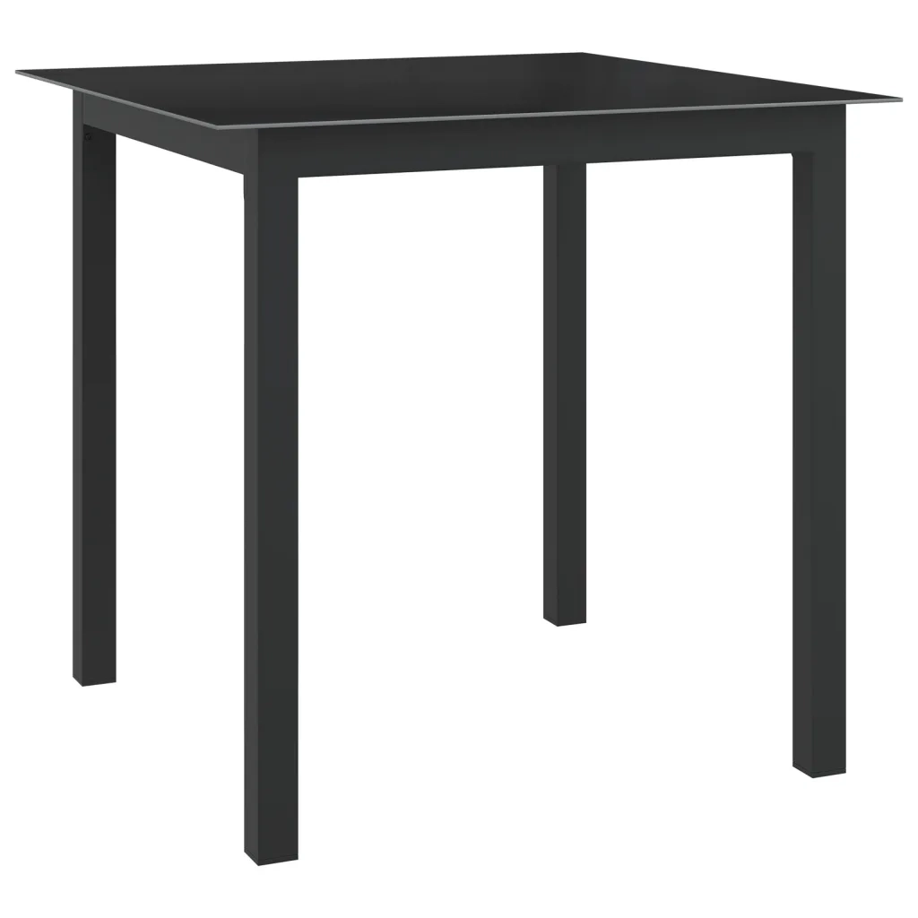 Set Mobili da Pranzo per Giardino 5 pz in Alluminio Antracite cod mxl 39197