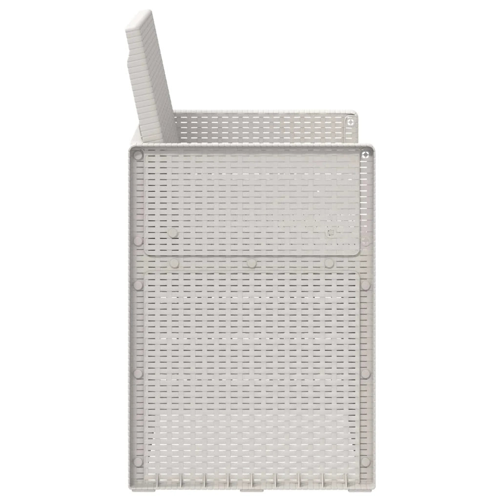 Sedie da pranzo da giardino 2 pcs Bianco PP 899963