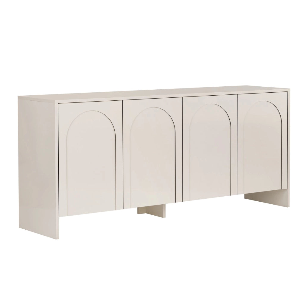 Credenza in legno "Arlen" - 180 x 45 x 80 cm - Crema