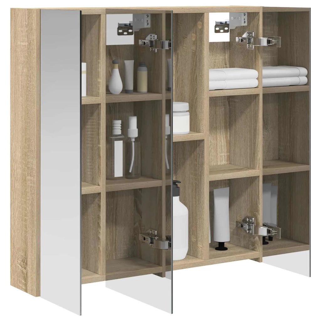 Mobiletto per specchio da bagno Rovere Sonoma 70 x 14,5 x 70 cm