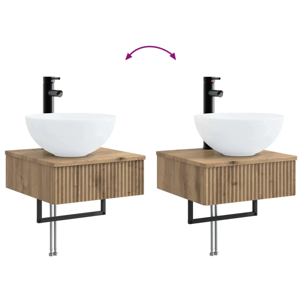 Lavabo da Parete Rovere Artigianale 40 x 41 x 40,5 cm 890187